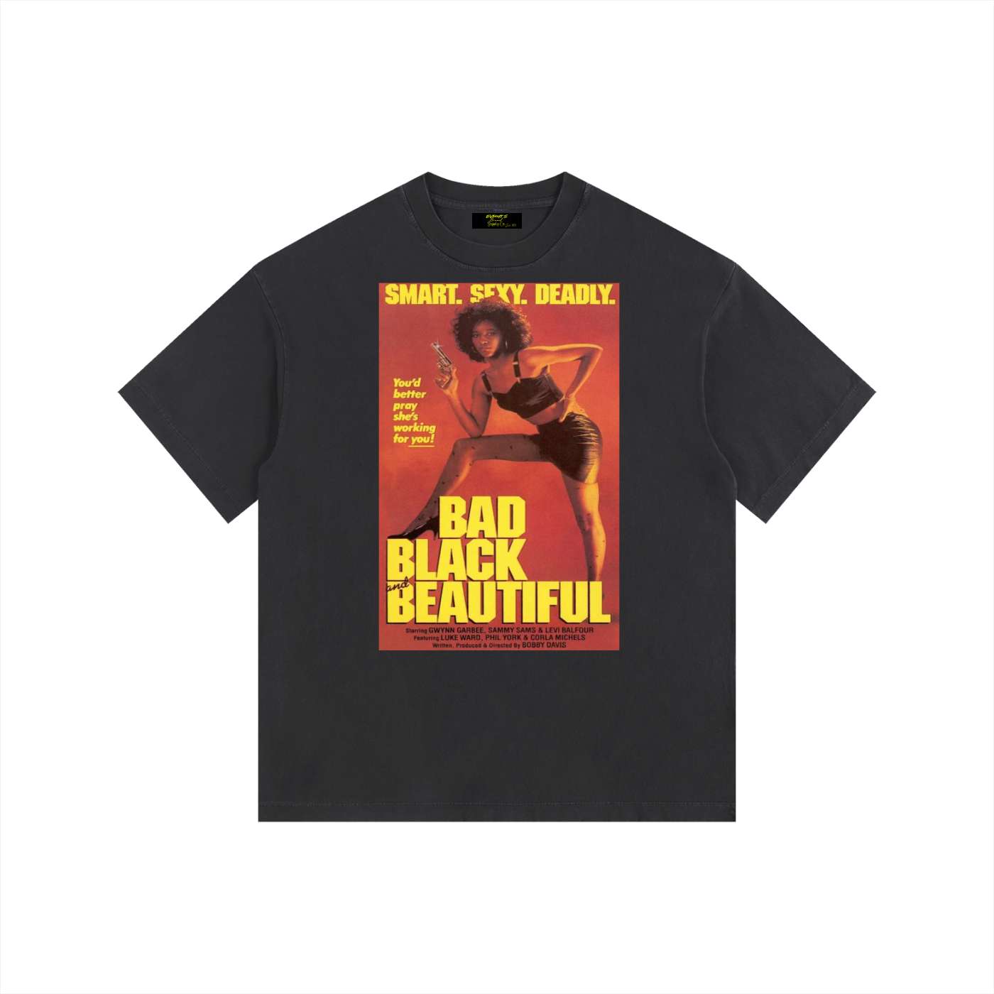 Bad, Black, & Beautiful Vintage Washed Oversized Cotton T-Shirt