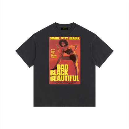 Bad, Black, & Beautiful Vintage Washed Oversized Cotton T-Shirt