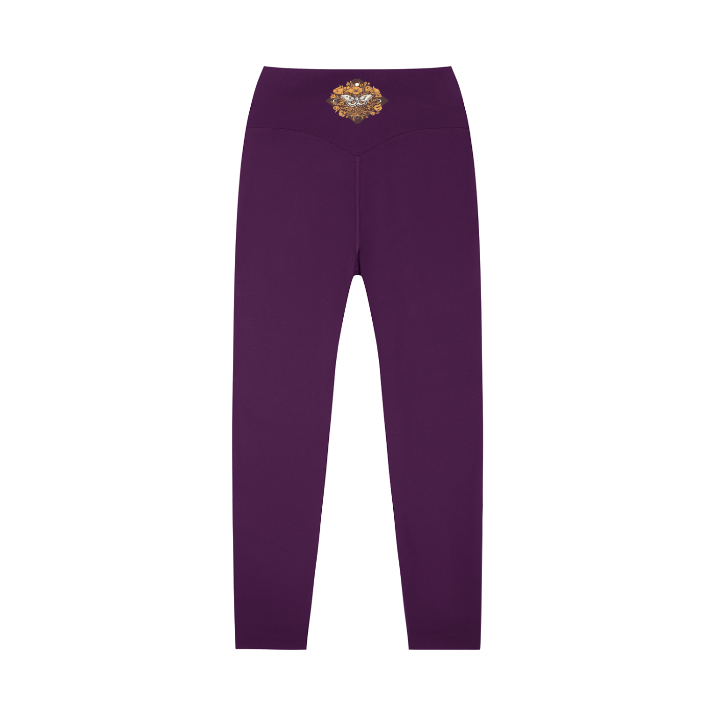 Beautiful Moth High-Waisted Yoga Leggings