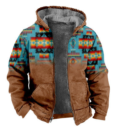 Unisex Fleece-lined Thick/ Winter Clothes/ Cotton-padded Coat