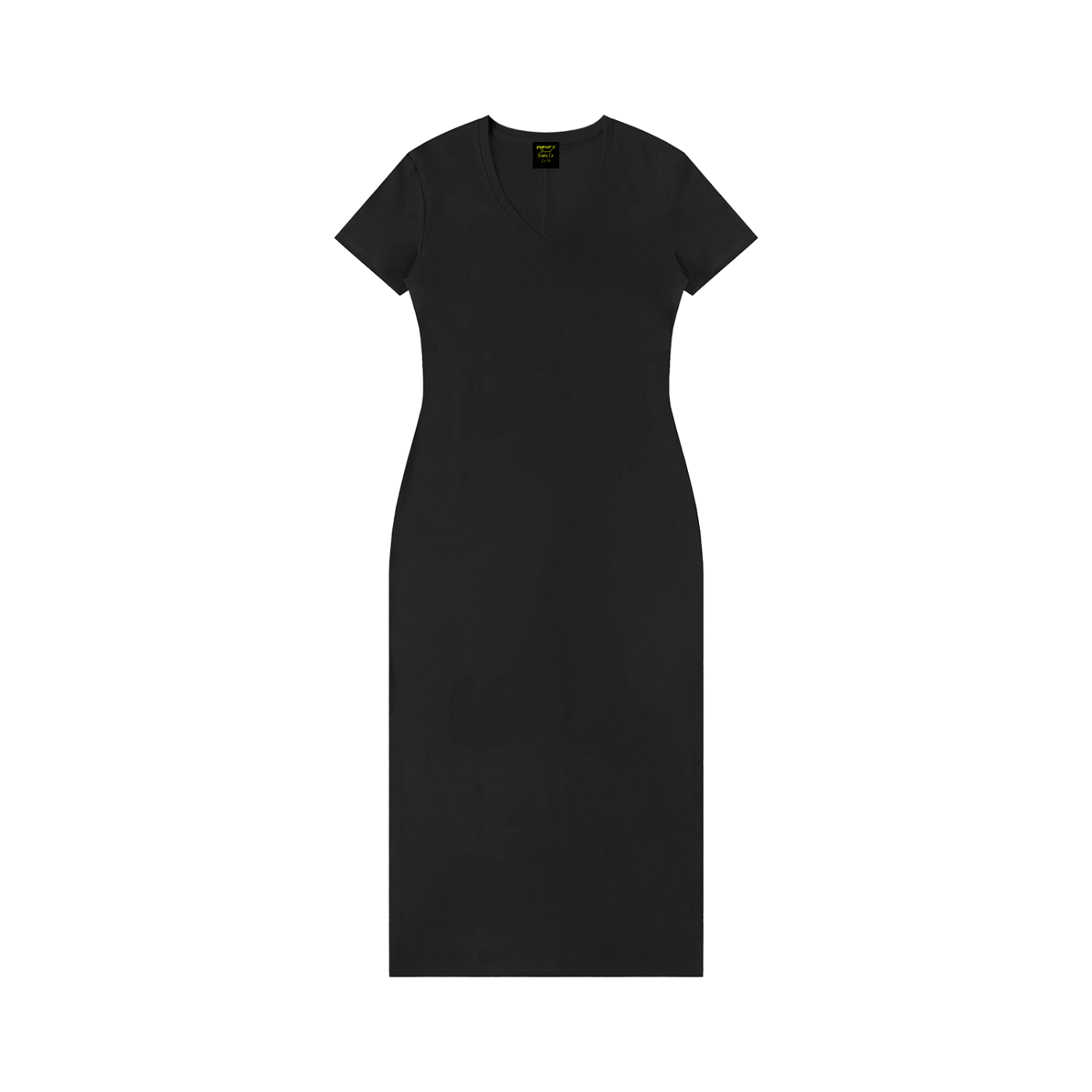 Women's V-Neck Short Sleeve Maxi Dress