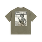 Vintage Rebellious JukeBox Washed Oversized Cotton T-Shirt