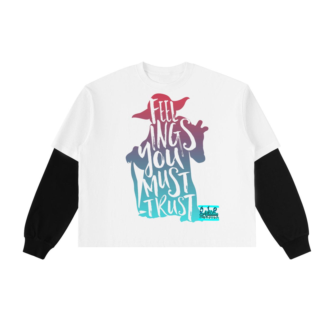 Yoda / Feelings Long-Sleeve Cotton T-Shirt