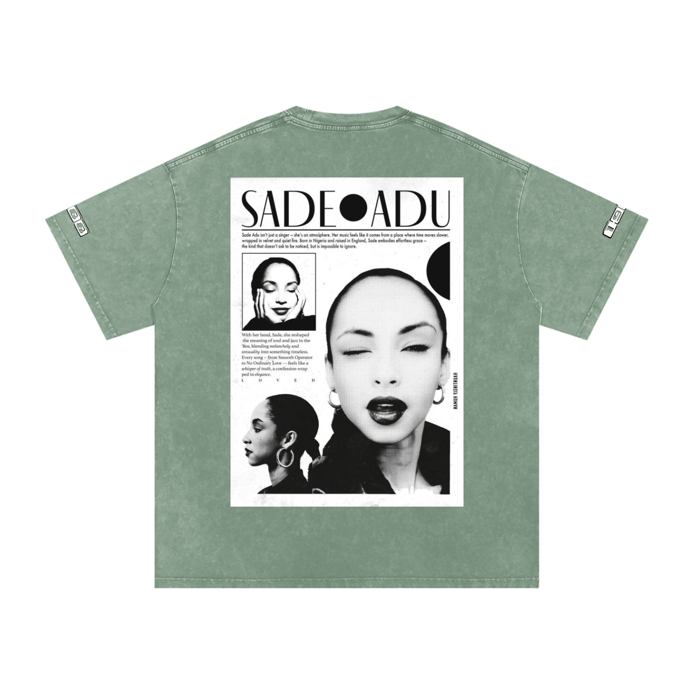 Sade #1 Snow Washed Oversized Cotton T-Shirt