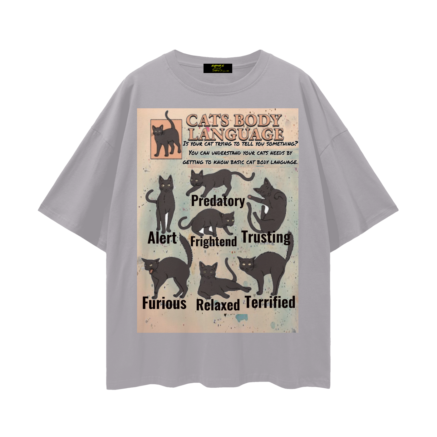 Cats are special too Streetwear Loose Drop Shoulder T-Shirt