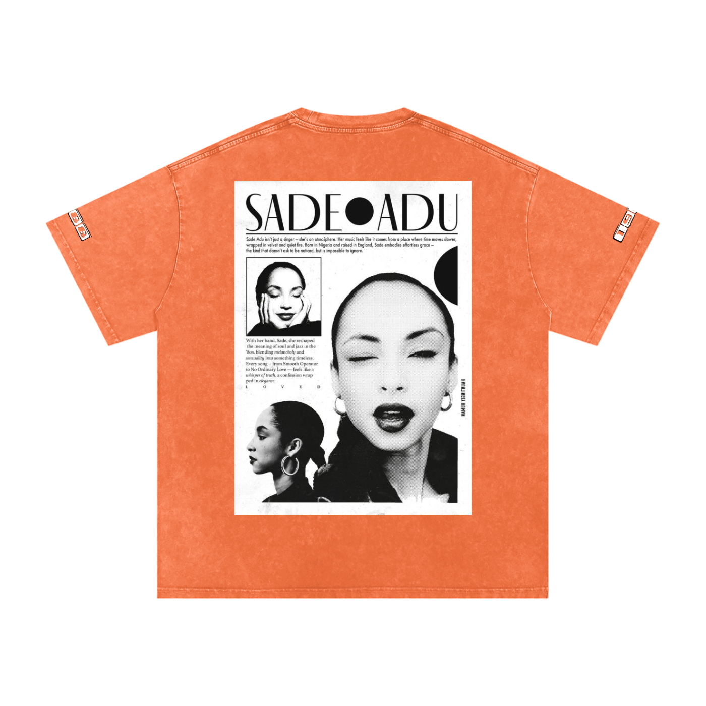 Sade #1 Snow Washed Oversized Cotton T-Shirt