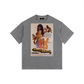 Vintage Foxy Brown Washed Oversized Cotton T-Shirt