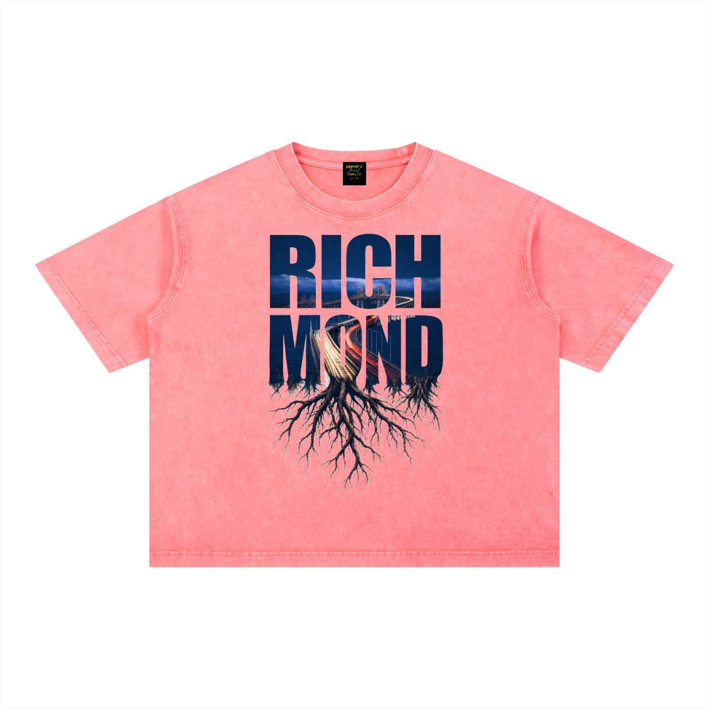 Limited edition Richmond Rooted Mineral Wash Boxy Cotton T-Shirt