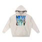 New York Snow Wash Fleece Oversize Hoodie