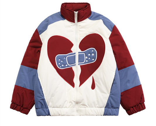 Unisex Street Love/Bandage Puff Coat