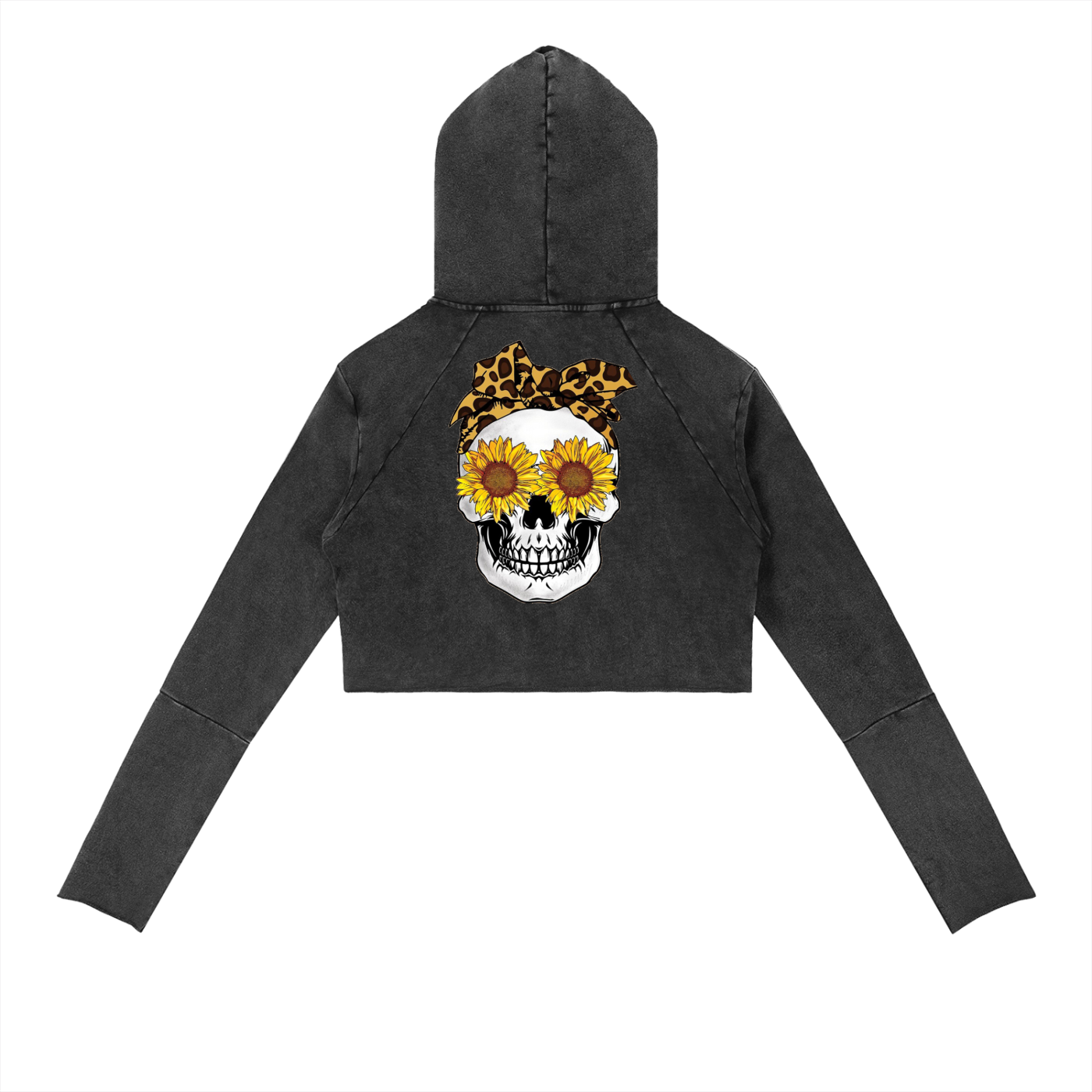 Stay Wild Vintage Washed Raw Edge Hoodie
