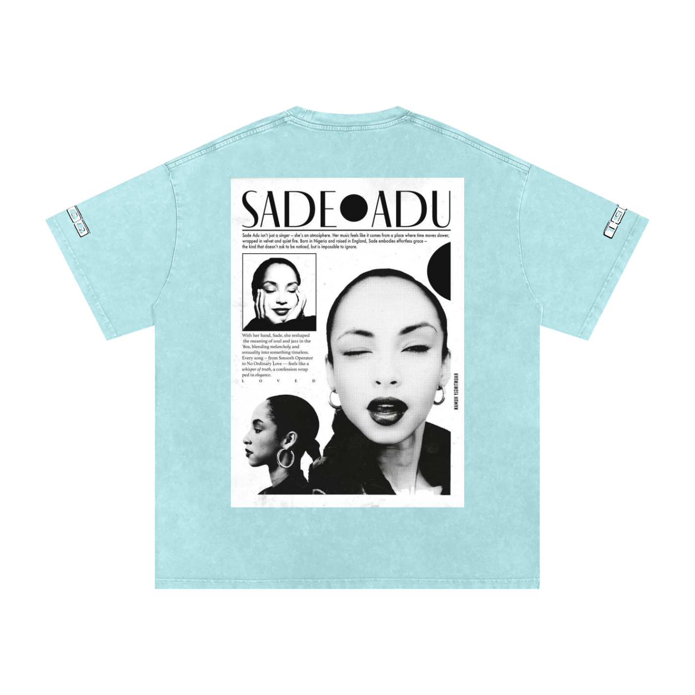Sade #1 Snow Washed Oversized Cotton T-Shirt