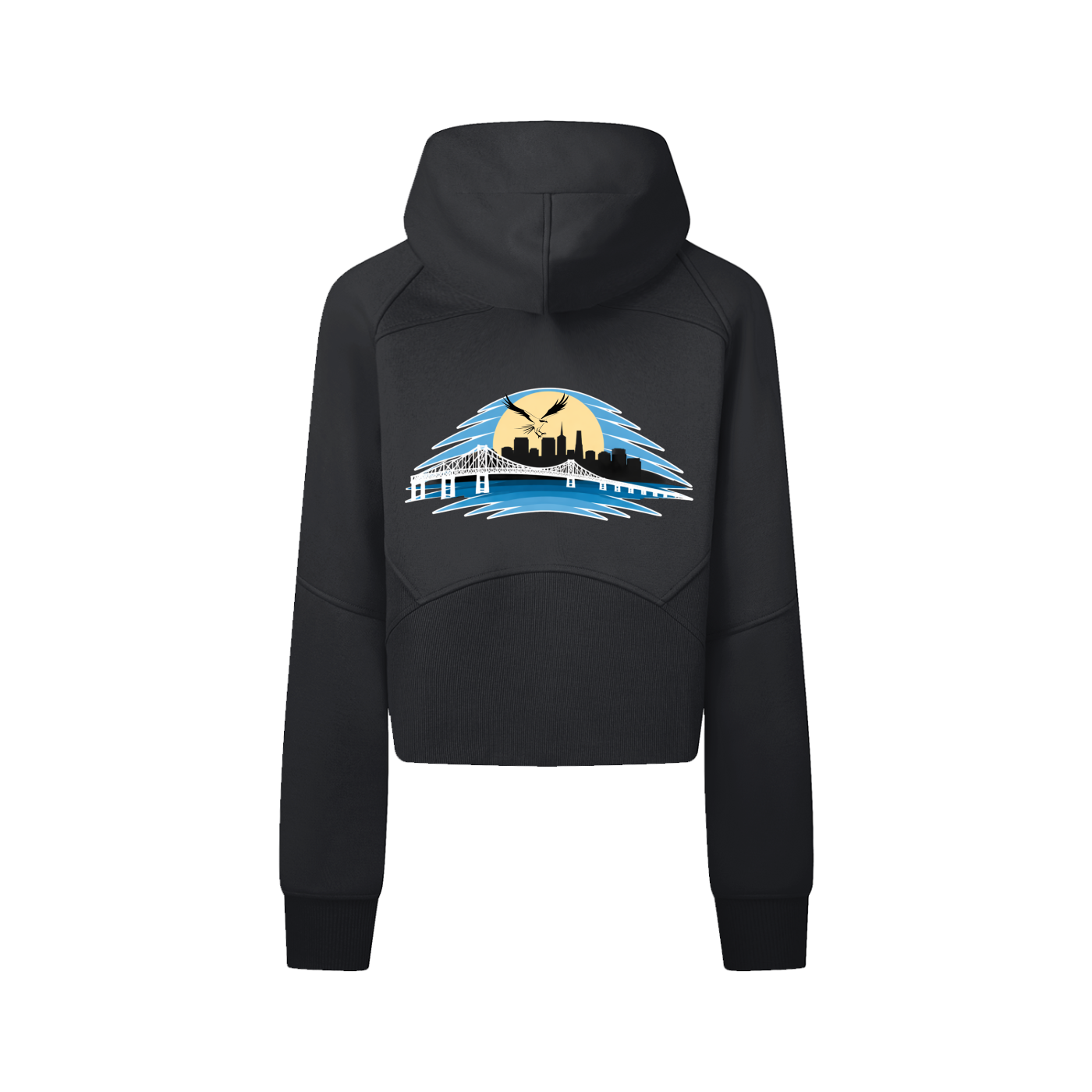 Richmond-San Rafael Cropped Zip-Through Hoodie