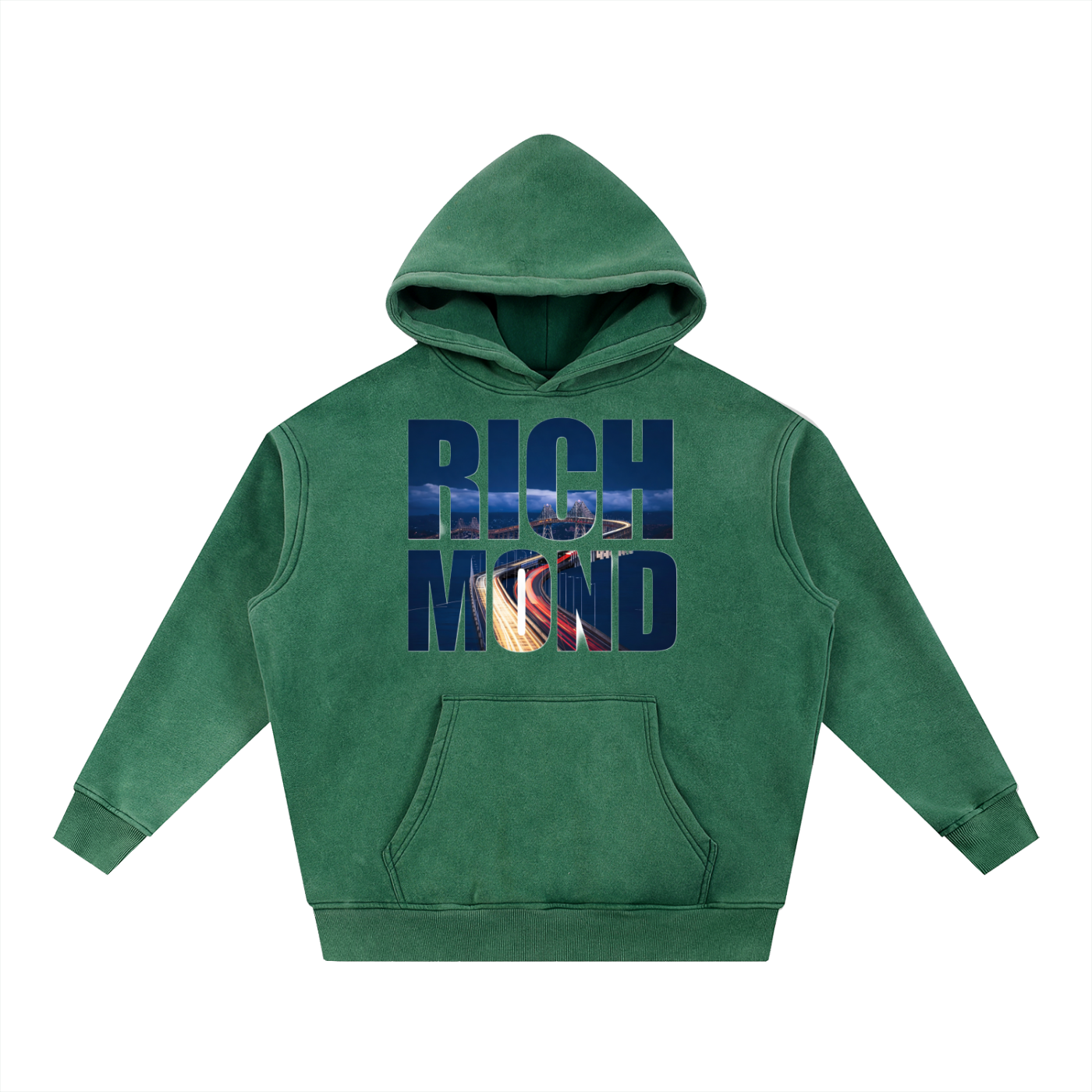 Richmond Snow Wash Fleece Oversize Hoodie