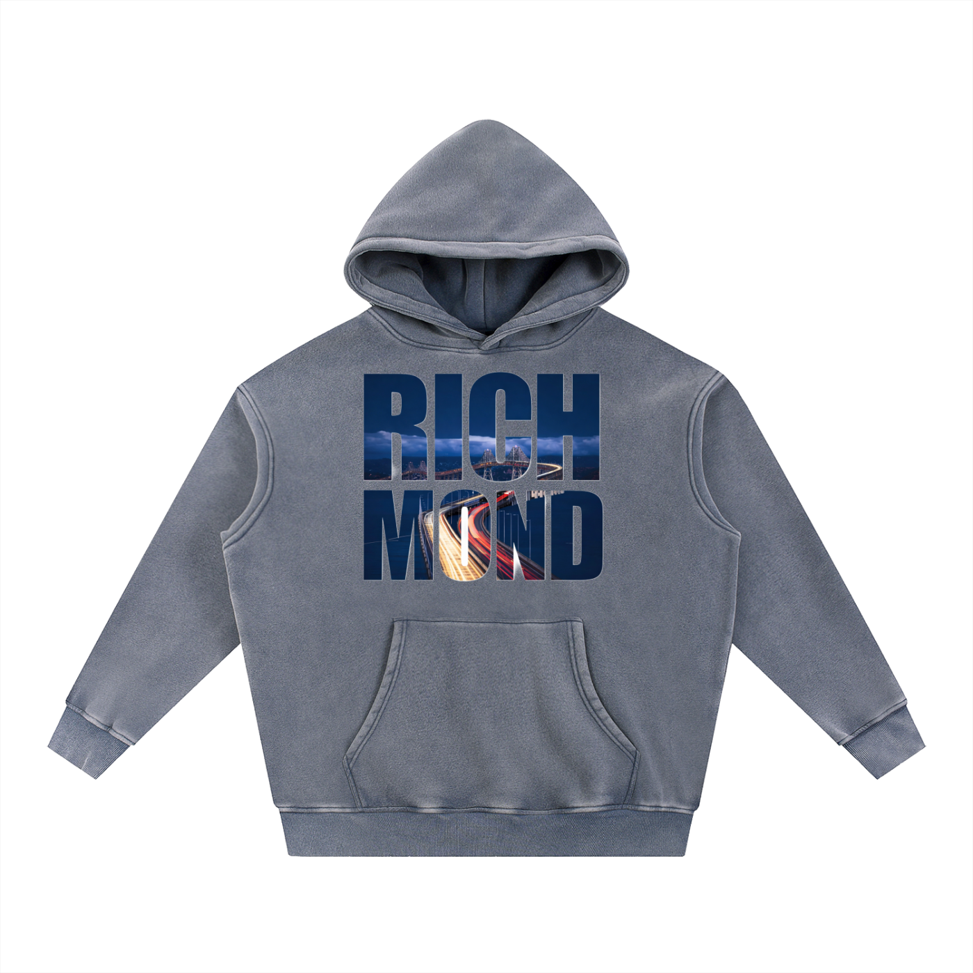 Richmond Snow Wash Fleece Oversize Hoodie