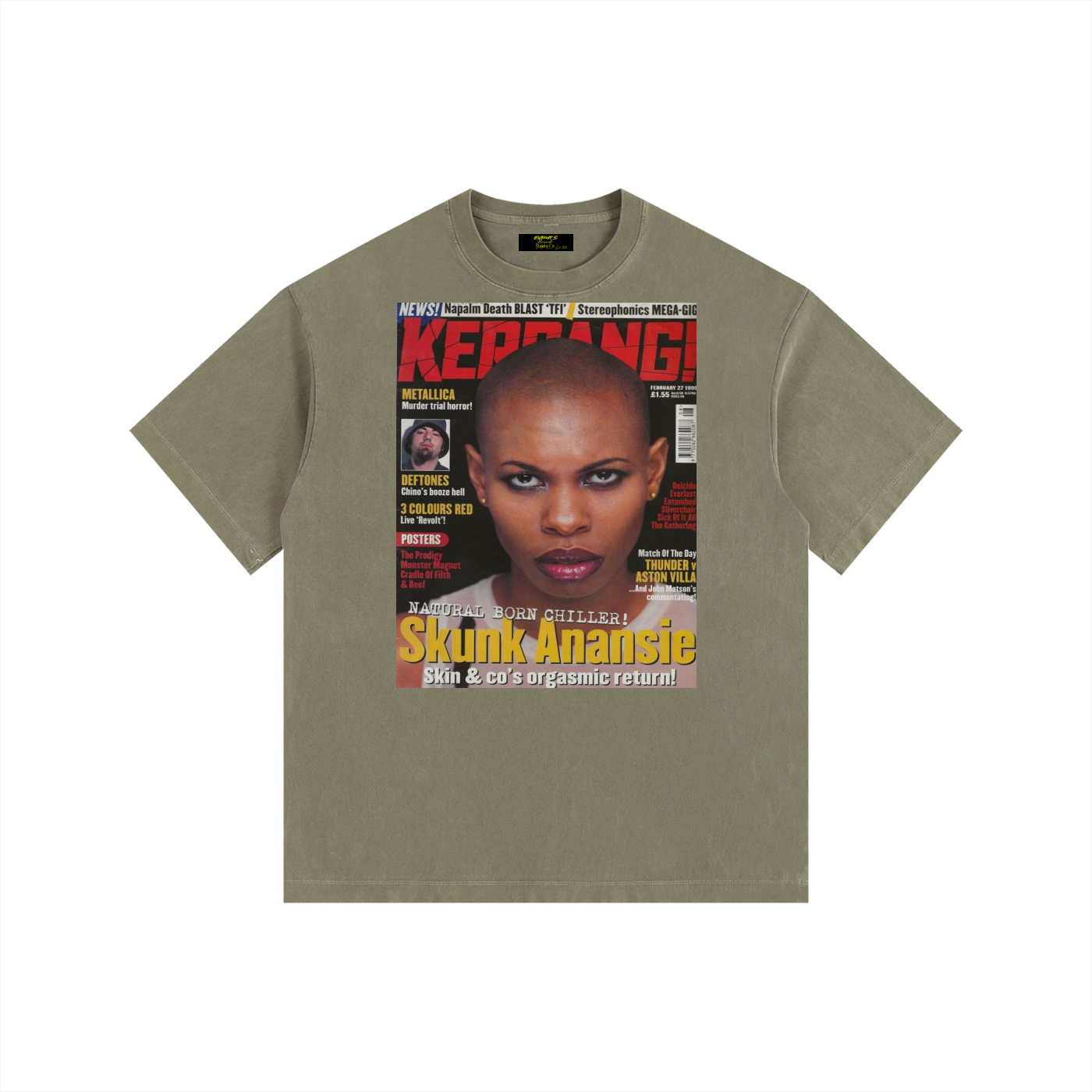 Vintage Skunk Anasie Washed Oversized Cotton T-Shirt