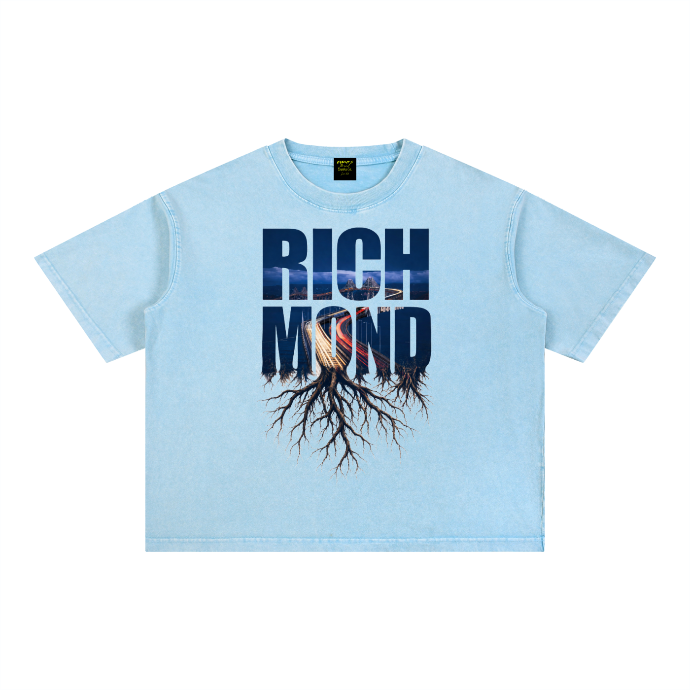 Limited edition Richmond Rooted Mineral Wash Boxy Cotton T-Shirt