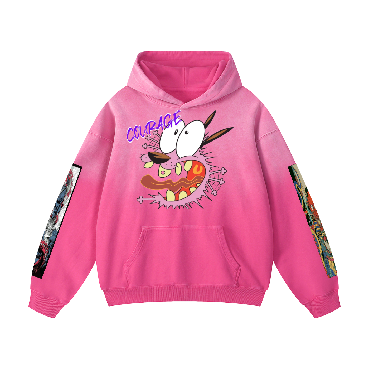 Courage Heavyweight Sun-faded Oversized Hoodie