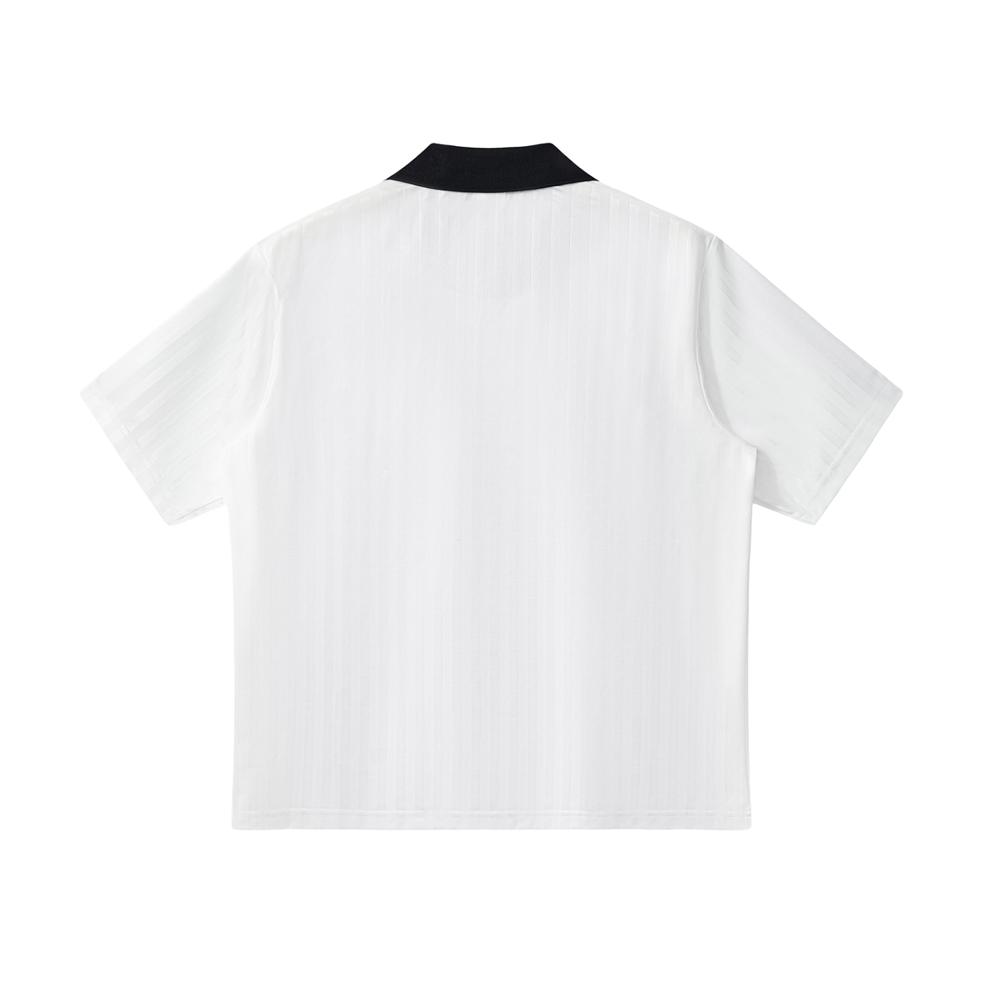Plane Jane Contrast Collar Striped Soccer Jersey