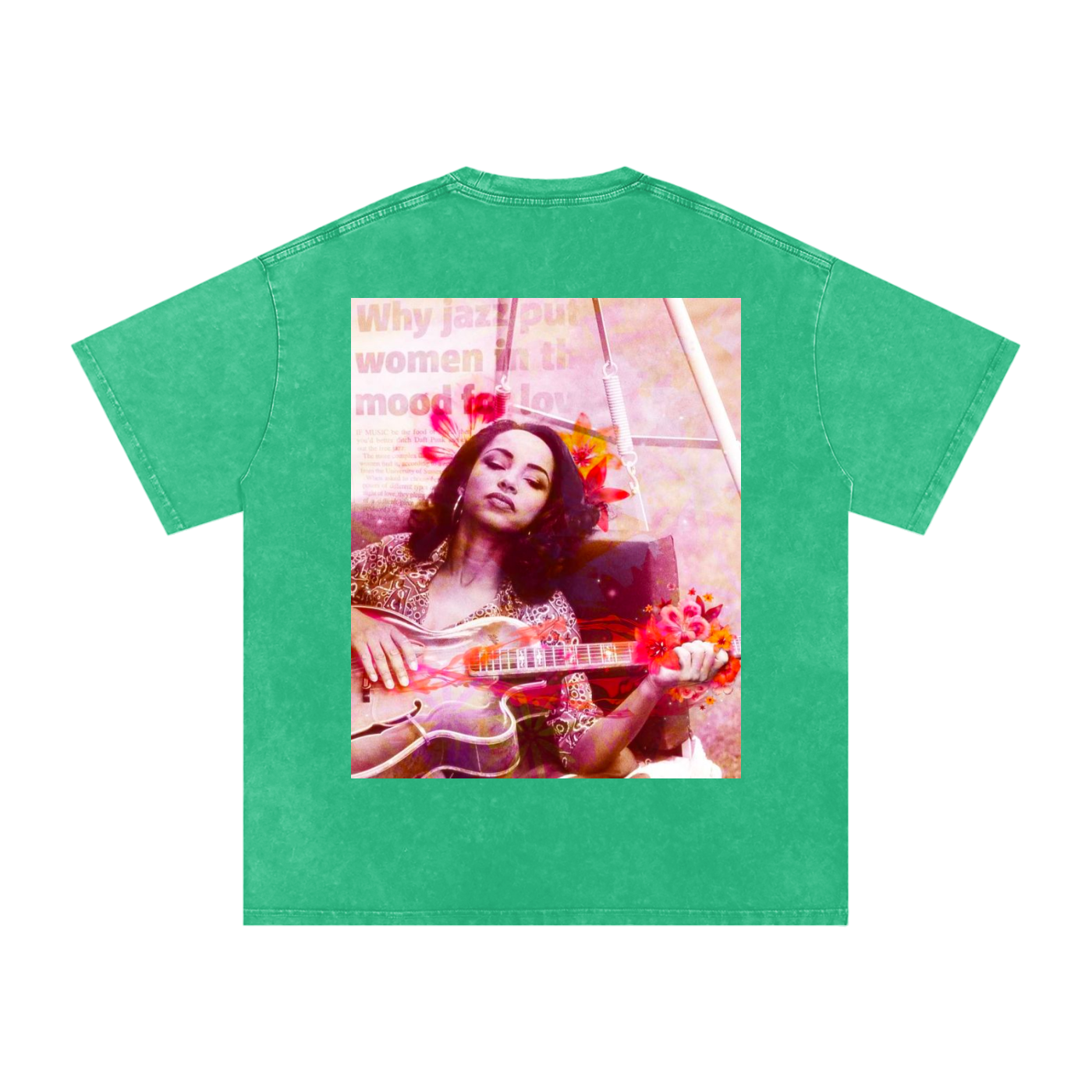 Sade #2 Snow Washed Oversized Cotton T-Shirt