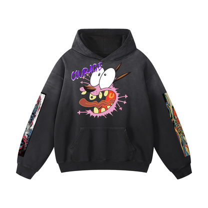 Courage Heavyweight Sun-faded Oversized Hoodie