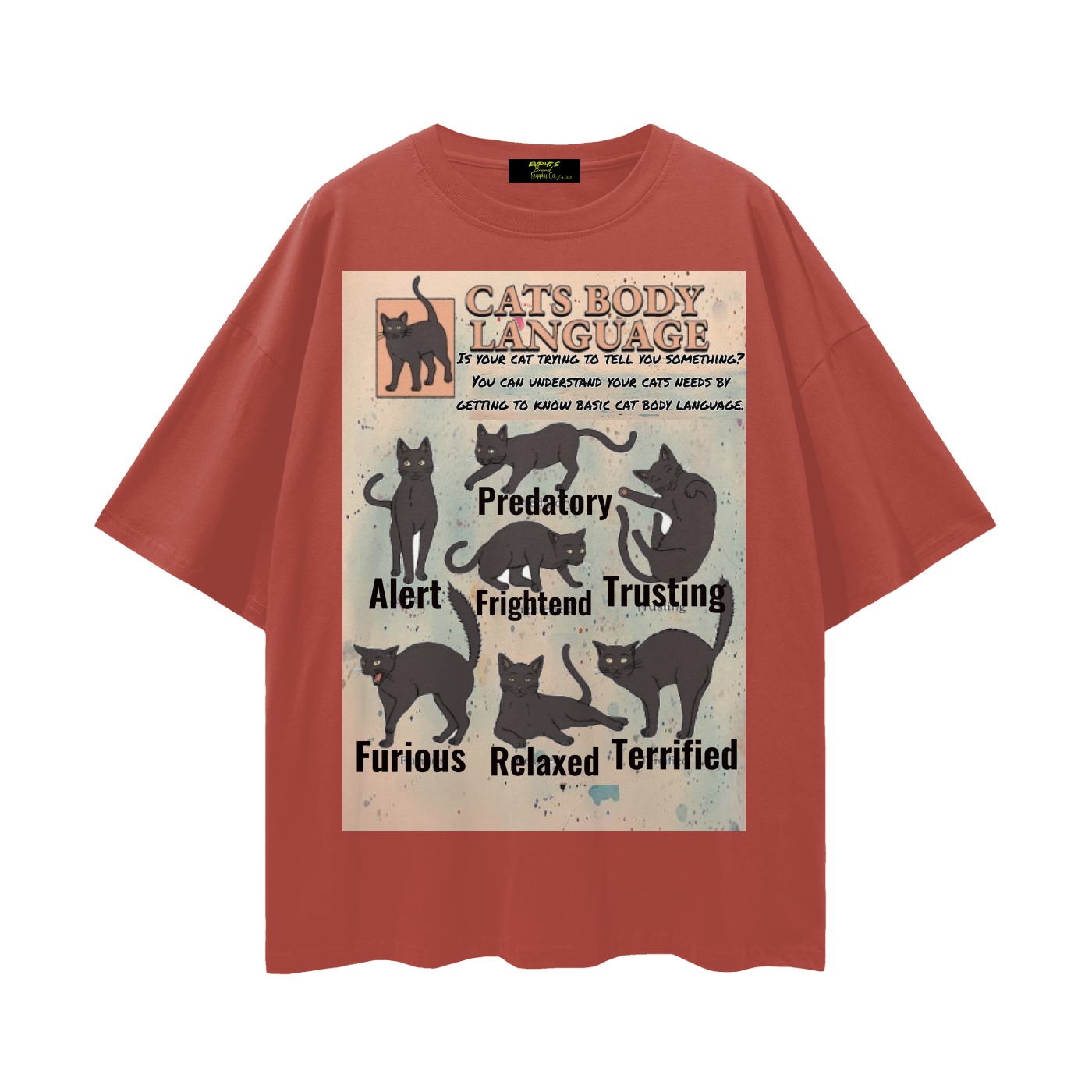 Cats are special too Streetwear Loose Drop Shoulder T-Shirt