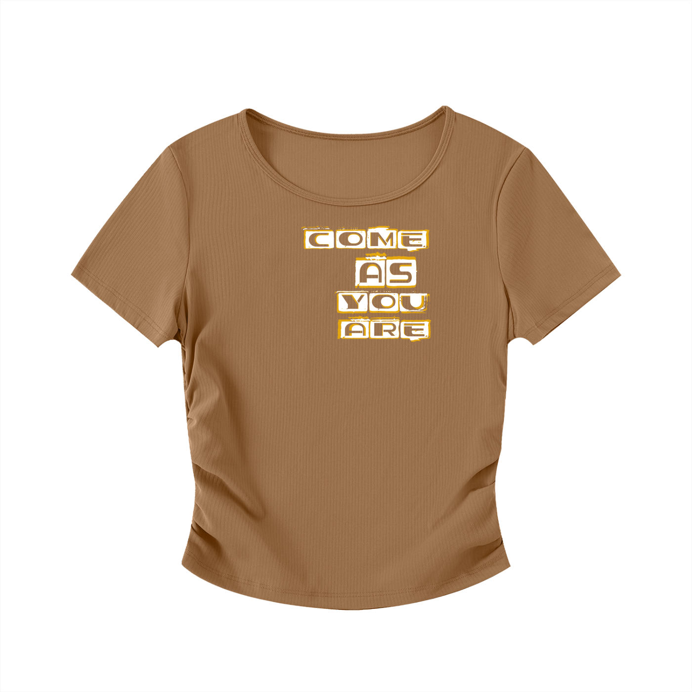 Come as you are Ruched Body-con Crop Top