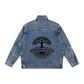 Richmond Rooted Vintage Wash Zip Up Denim Jacket