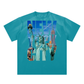 New York Hand-Scrunched Sun-faded T-Shirt