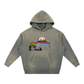 San Francisco / 420 Ape colab, Vintage Washed Frayed Fleece Hoodie