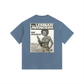 Vintage Rebellious JukeBox Washed Oversized Cotton T-Shirt
