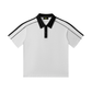 Plane Jane Contrast Collar Short-Sleeve Polo Shirt
