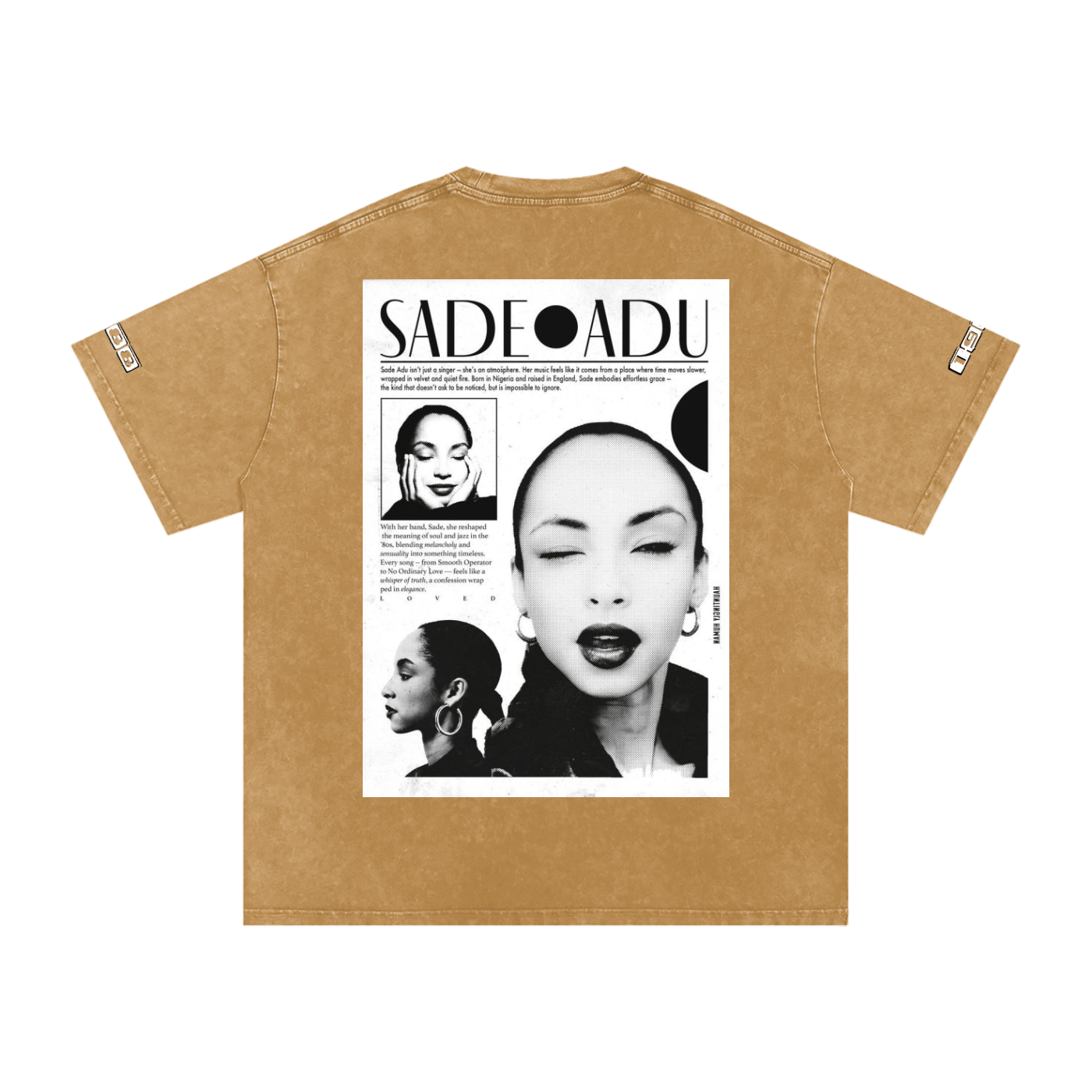 Sade #1 Snow Washed Oversized Cotton T-Shirt