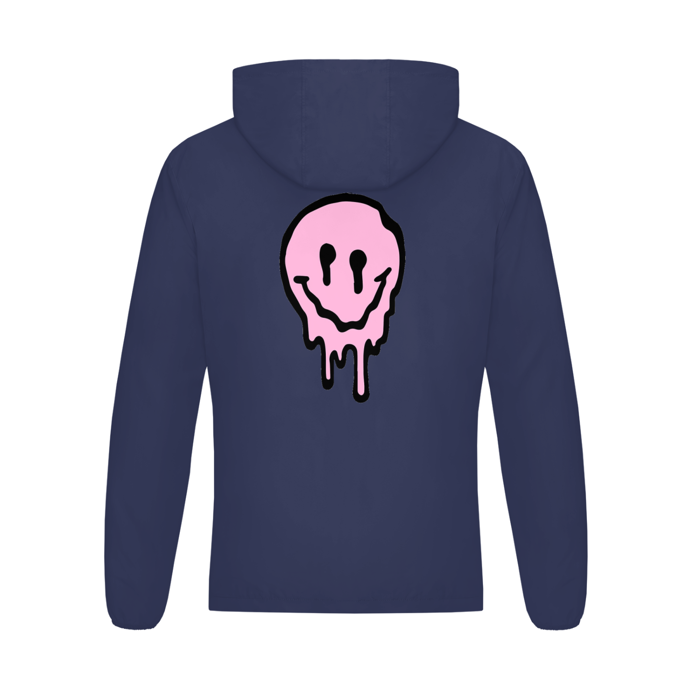 Graphic styled Melted Smiley Soft Hooded Sports Jacket