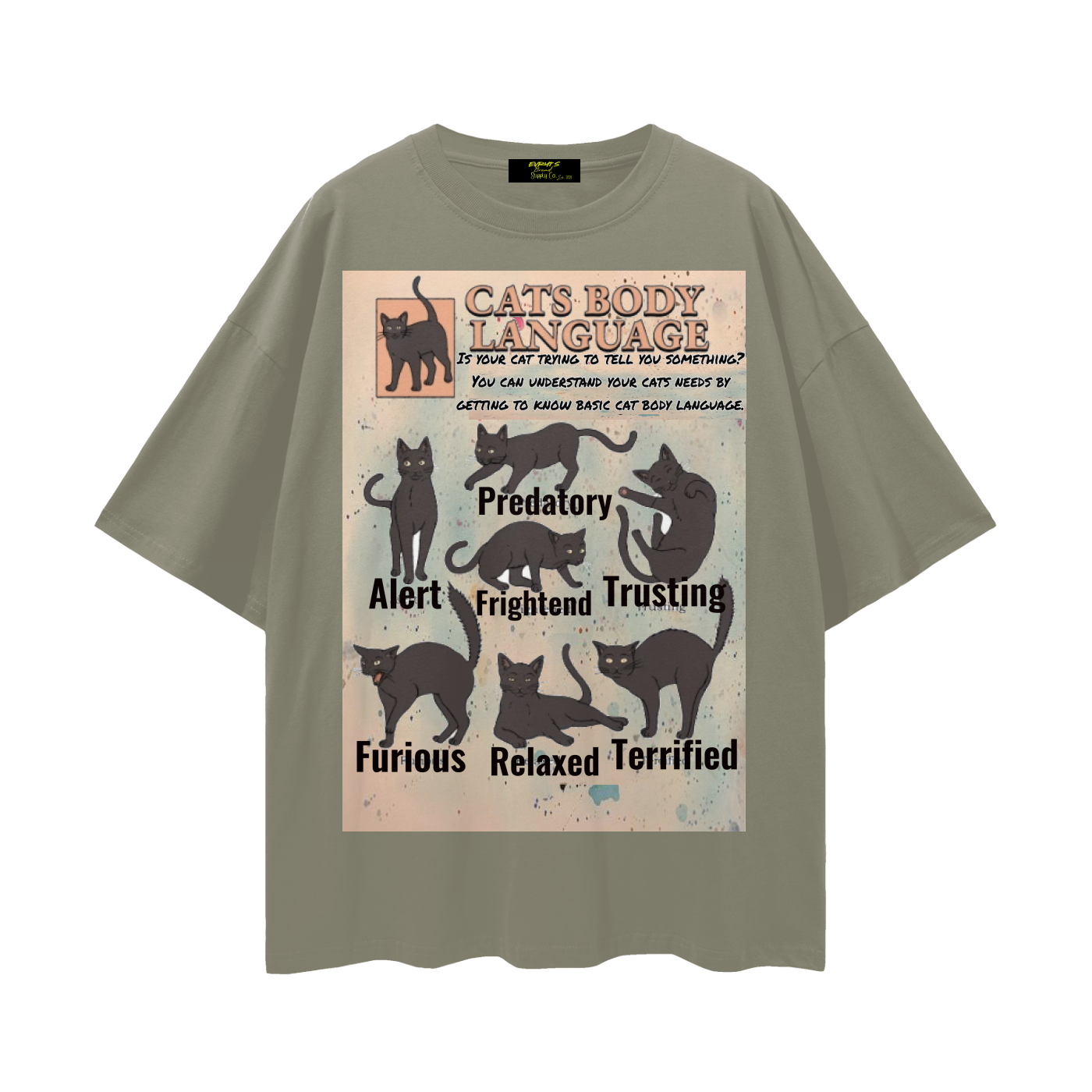 Cats are special too Streetwear Loose Drop Shoulder T-Shirt
