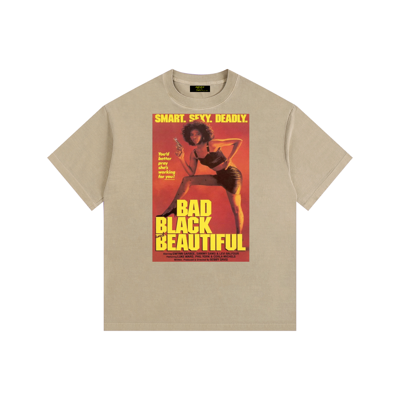 Bad, Black, & Beautiful Vintage Washed Oversized Cotton T-Shirt