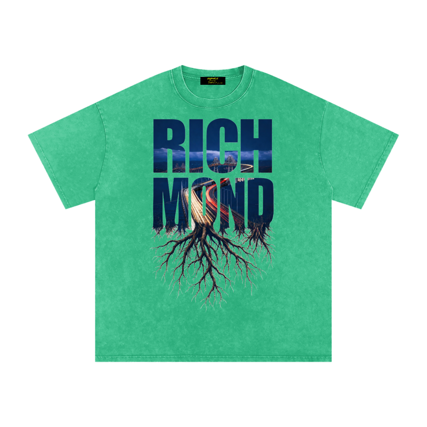 Richmond Snow Washed Oversized Cotton T-Shirt