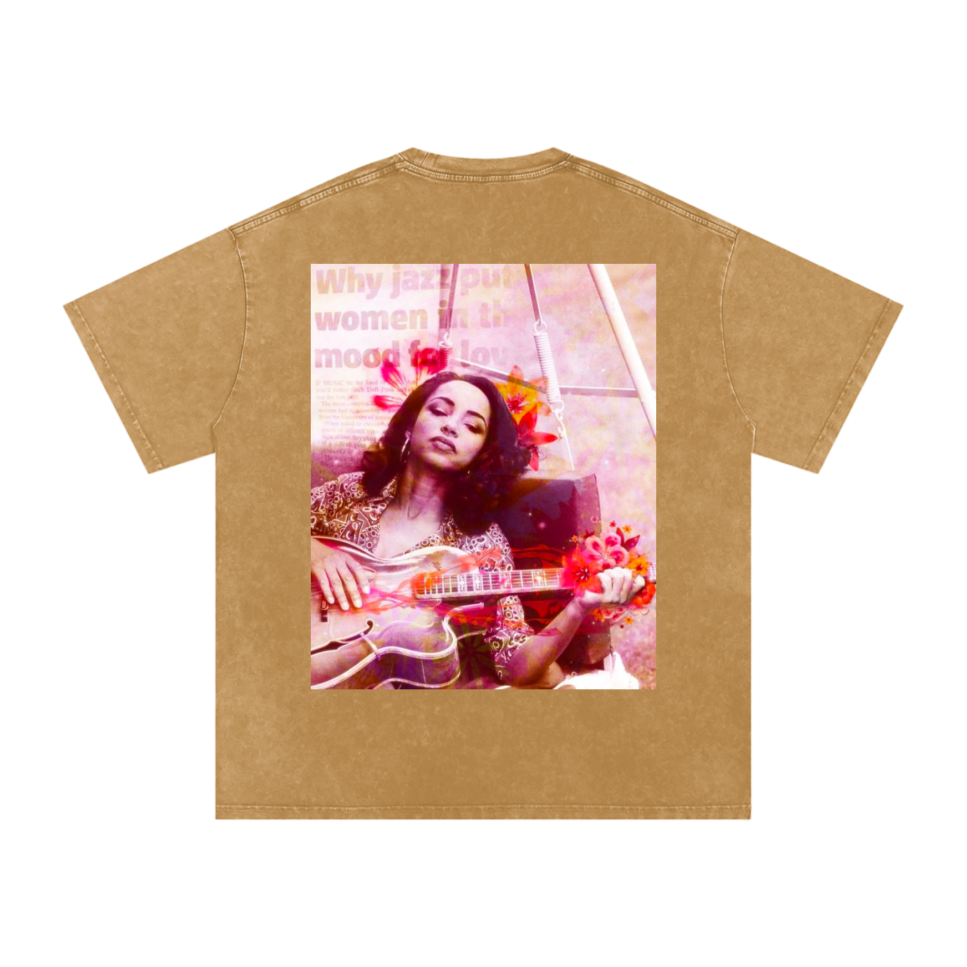 Sade #2 Snow Washed Oversized Cotton T-Shirt