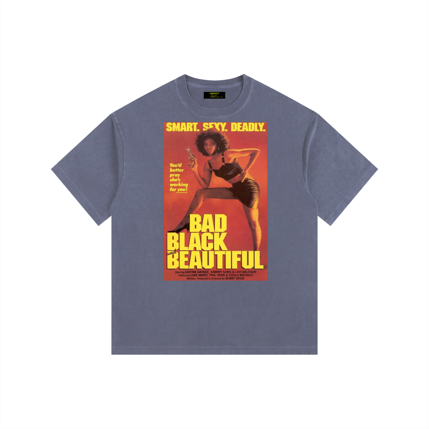 Bad, Black, & Beautiful Vintage Washed Oversized Cotton T-Shirt