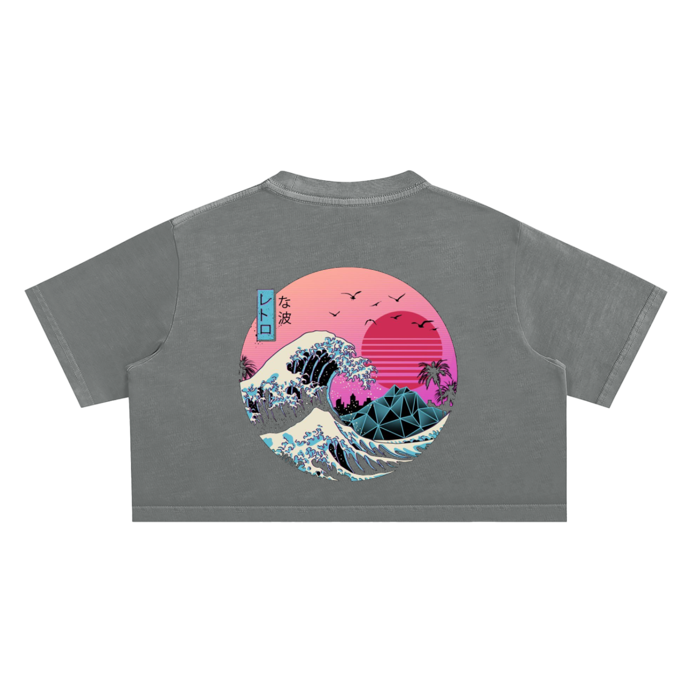 Graphic KISS vintage Snow Washed Crop Top