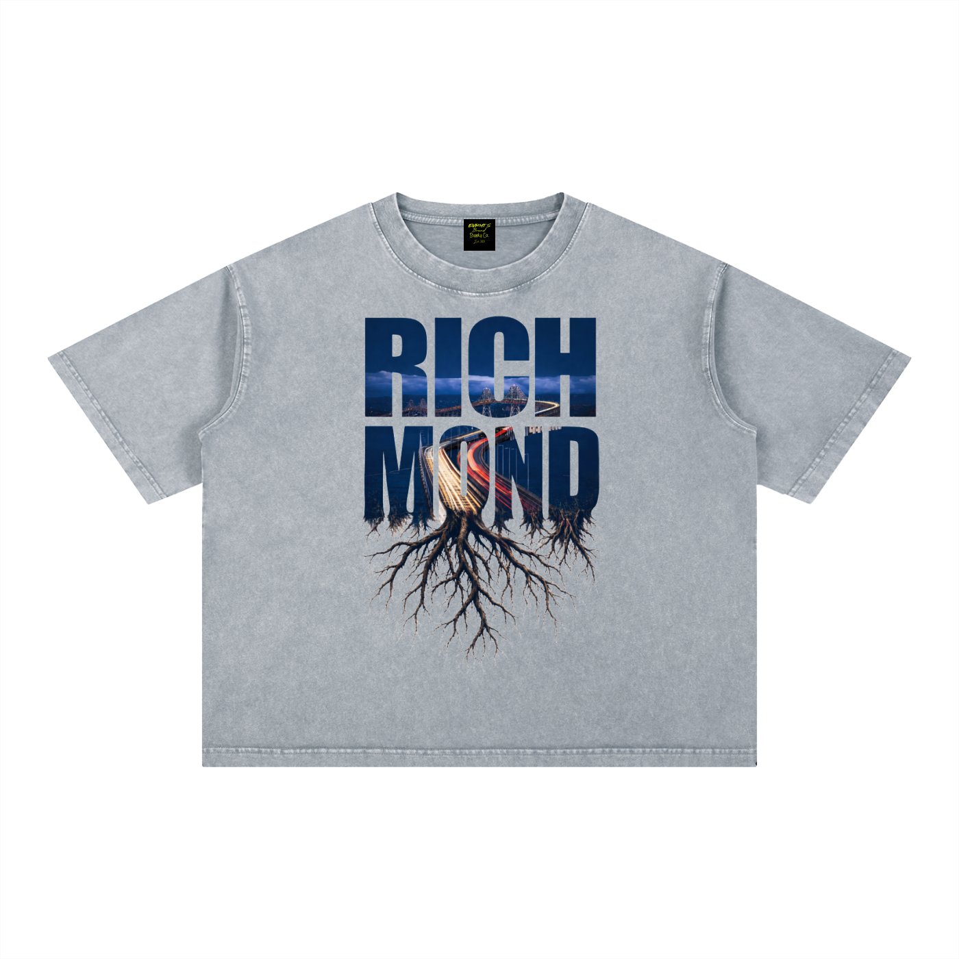Limited edition Richmond Rooted Mineral Wash Boxy Cotton T-Shirt