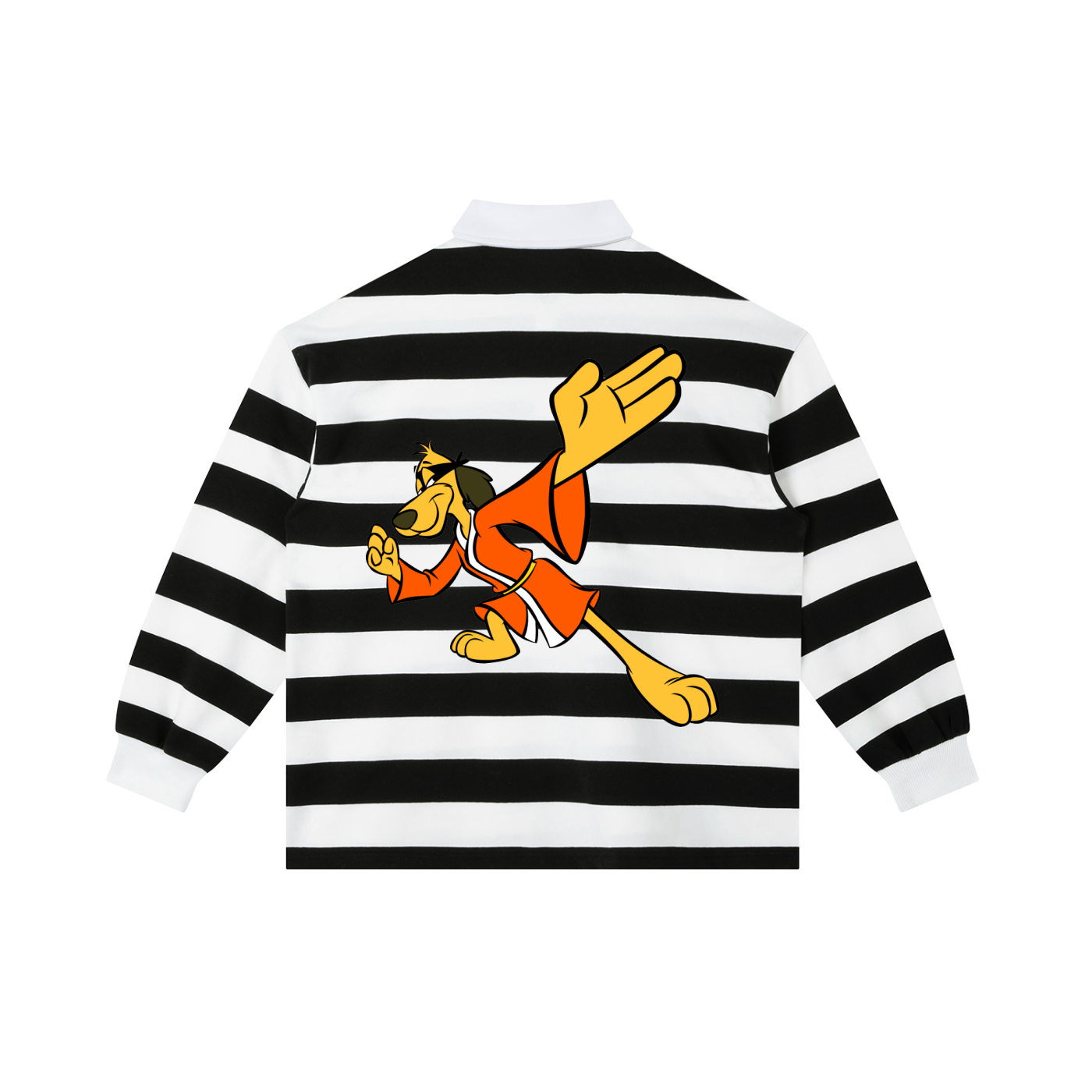 Hong Kong Phoey Color Block Stripe Polo Shirt