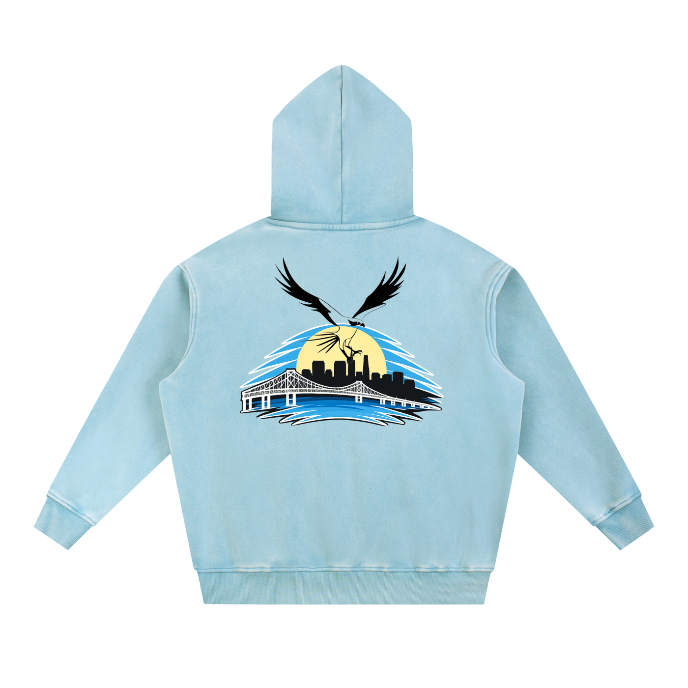 Richmond Snow Wash Fleece Oversize Hoodie