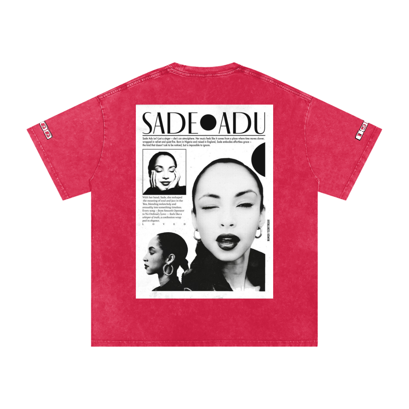 Sade #1 Snow Washed Oversized Cotton T-Shirt