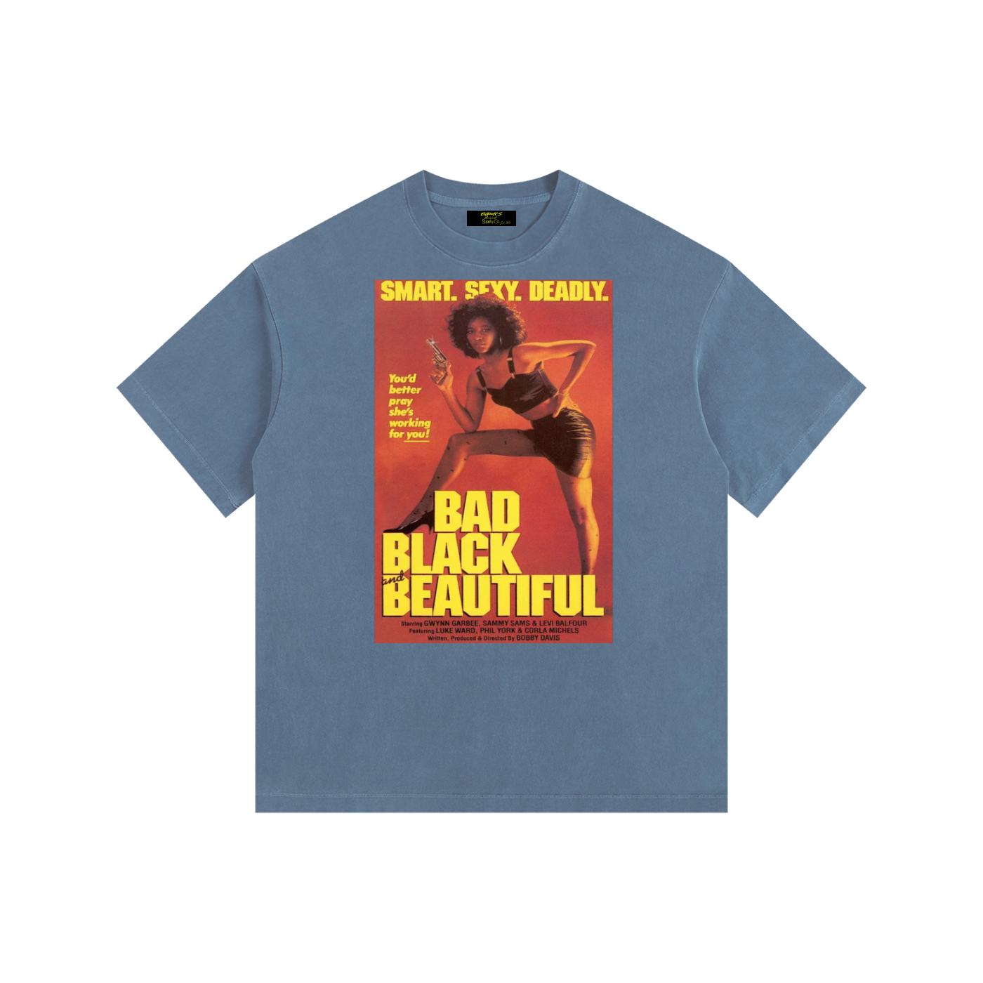 Bad, Black, & Beautiful Vintage Washed Oversized Cotton T-Shirt