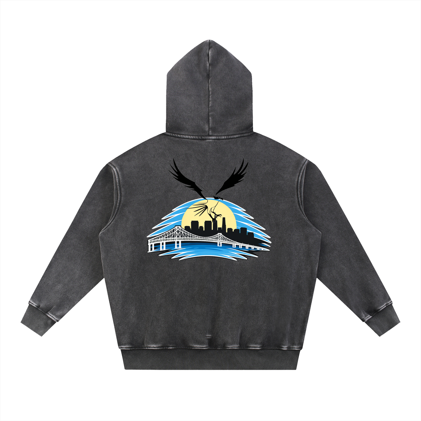 Richmond Snow Wash Fleece Oversize Hoodie