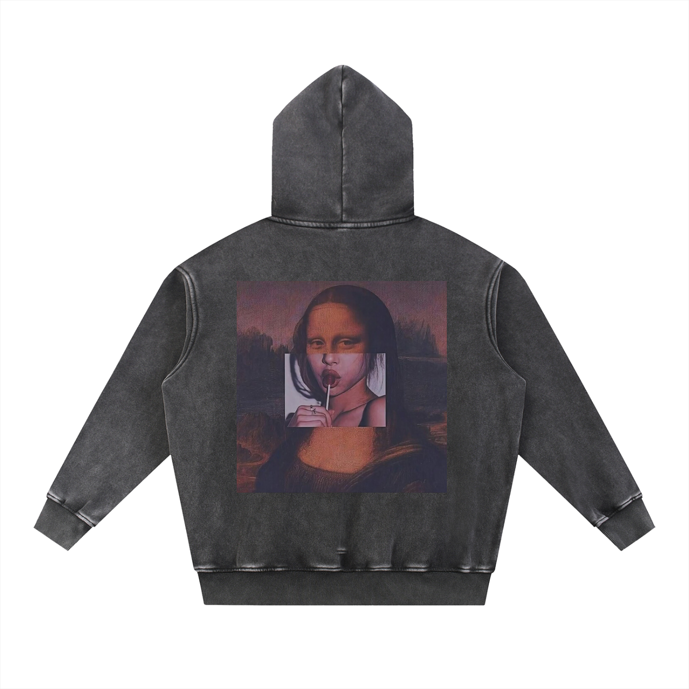 New York Snow Wash Fleece Oversize Hoodie