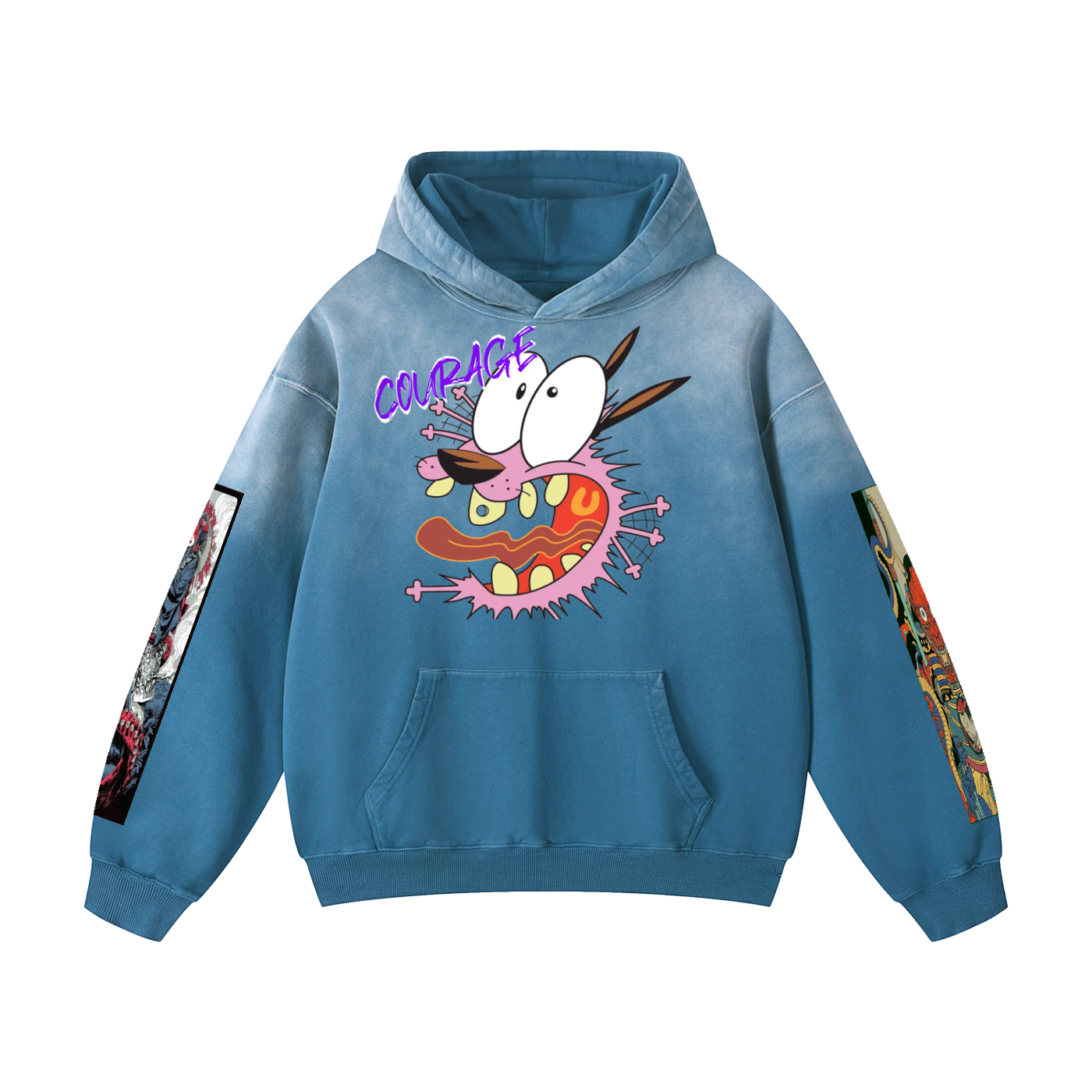 Courage Heavyweight Sun-faded Oversized Hoodie