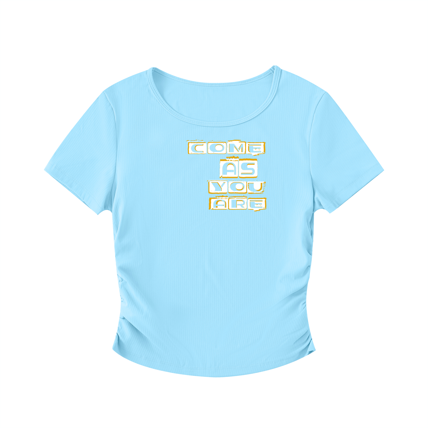 Come as you are Ruched Body-con Crop Top