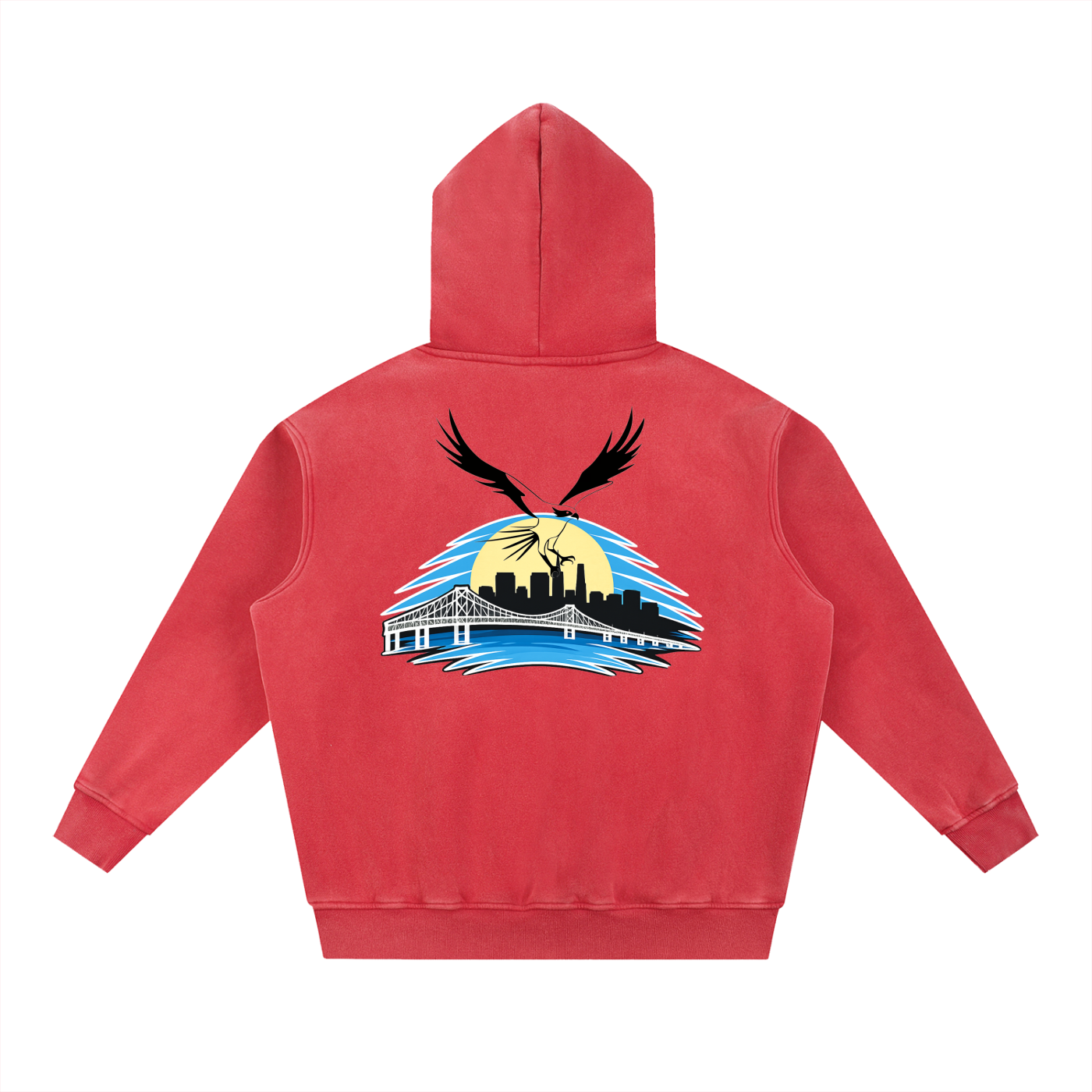 Richmond Snow Wash Fleece Oversize Hoodie
